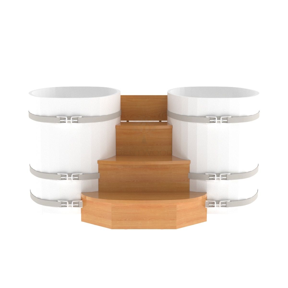 Подиум на 2 купели BENTWOOD 0,76х1,16