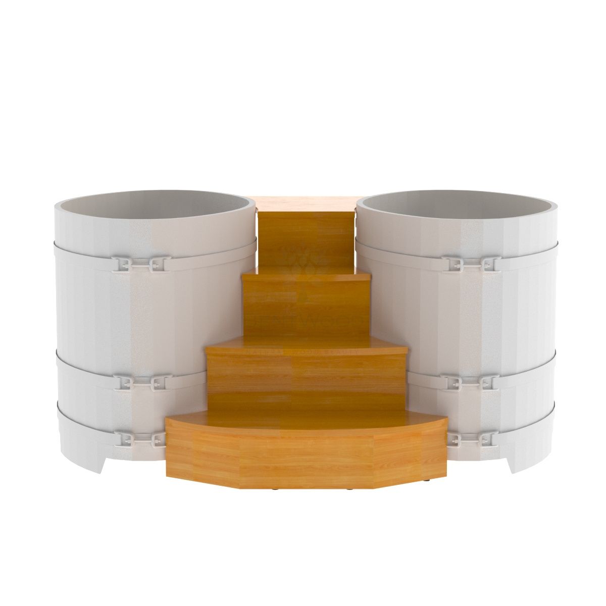 Подиум на 2 купели BENTWOOD 0,8х1,42