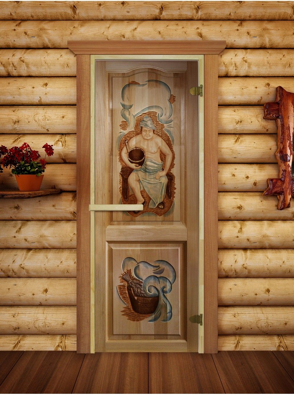 Дверь для бани и сауны Doorwood Русская баня