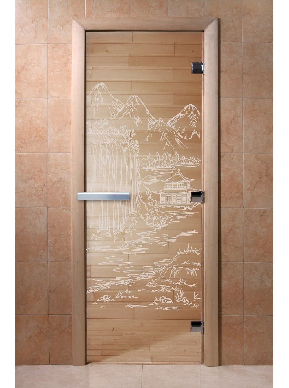 Дверь для бани и сауны Doorwood "Китай прозрачная"