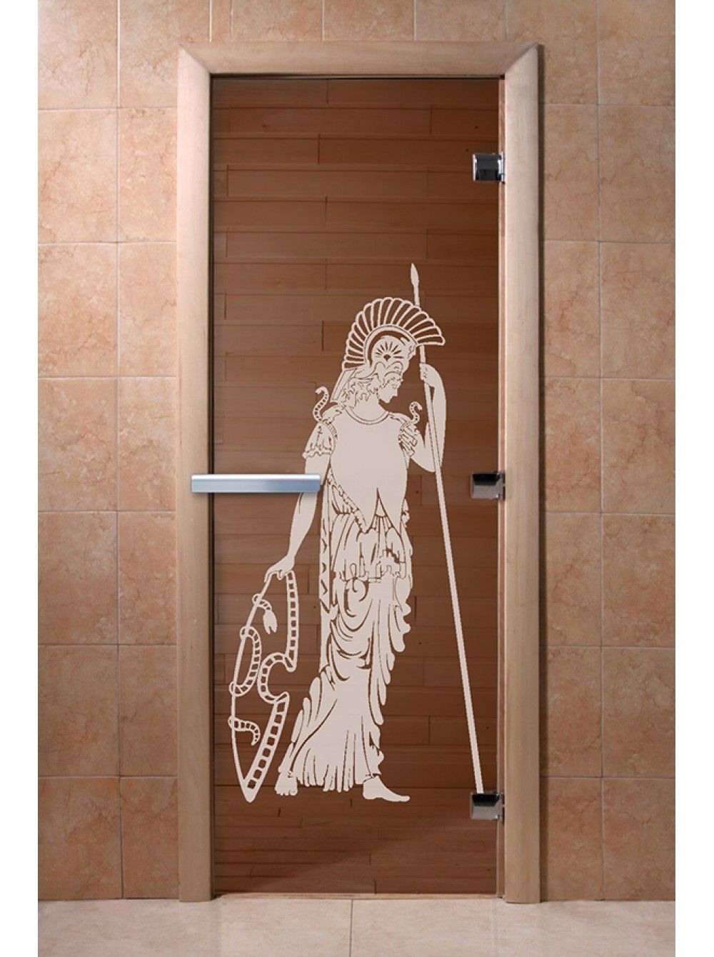 Дверь для бани и сауны Doorwood "Рим бронза"