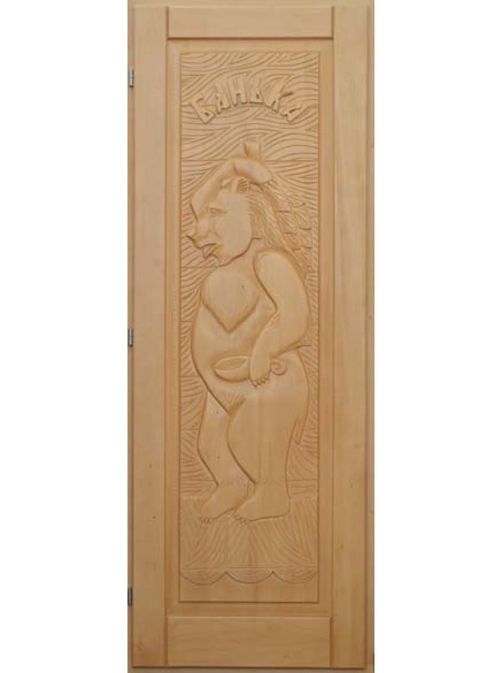 Дверь для бани и сауны Doorwood "Медведь" кавказская липа