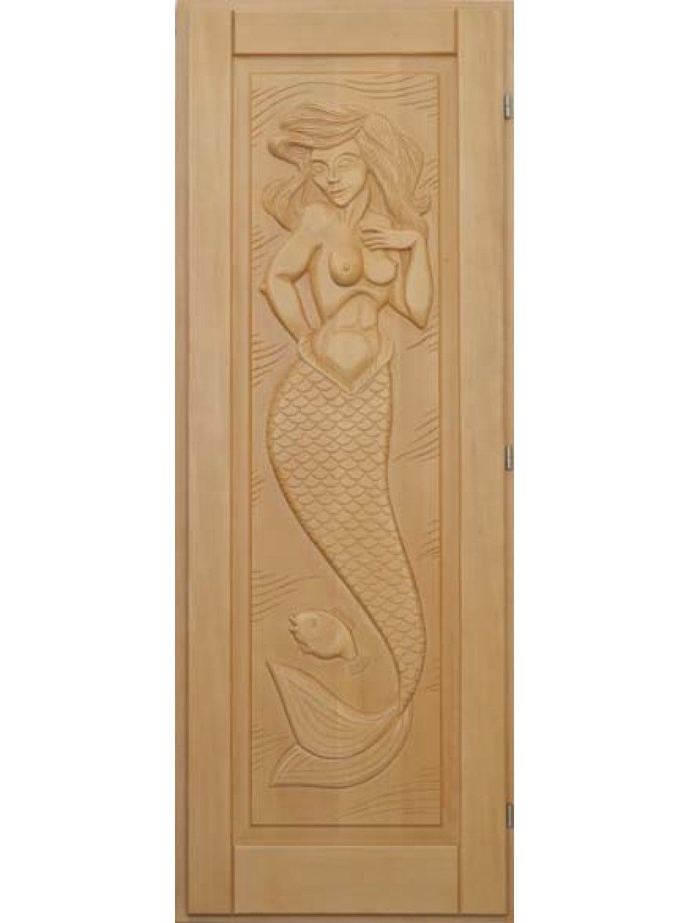 Дверь для бани и сауны Doorwood "Русалка" кавказская липа