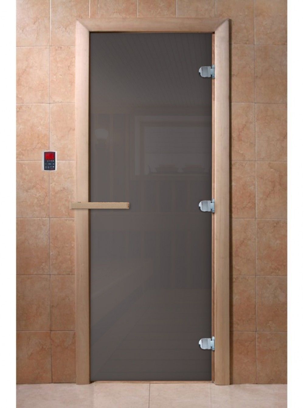Дверь для бани и сауны Doorwood "Сумерки" Графит