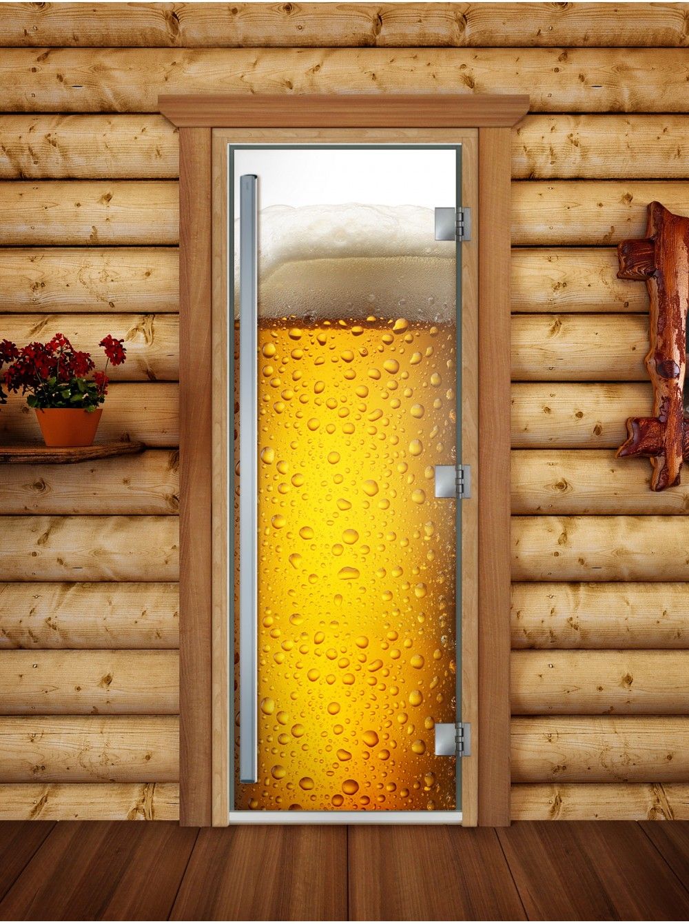 Дверь для бани и сауны Doorwood Престиж Фотопечать А014