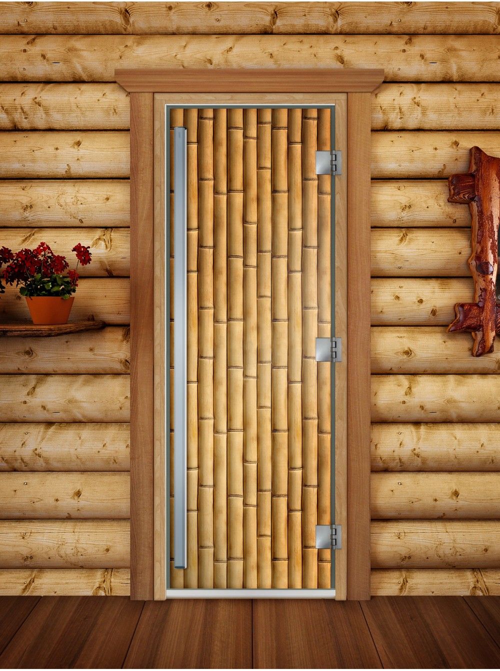 Дверь для бани и сауны Doorwood Престиж Фотопечать А019