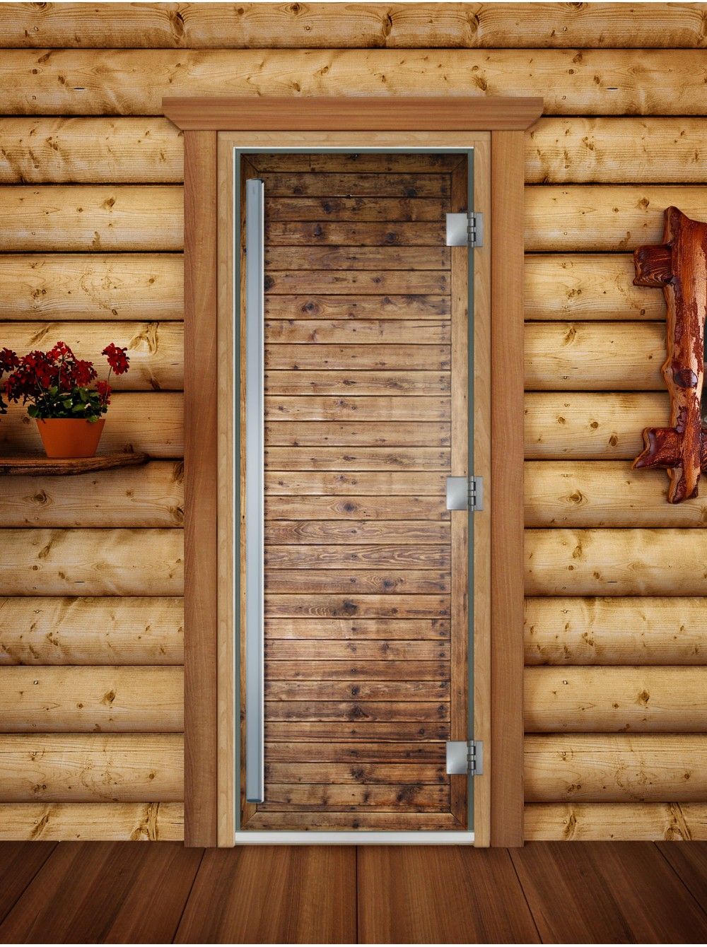 Дверь для бани и сауны Doorwood Престиж Фотопечать А020