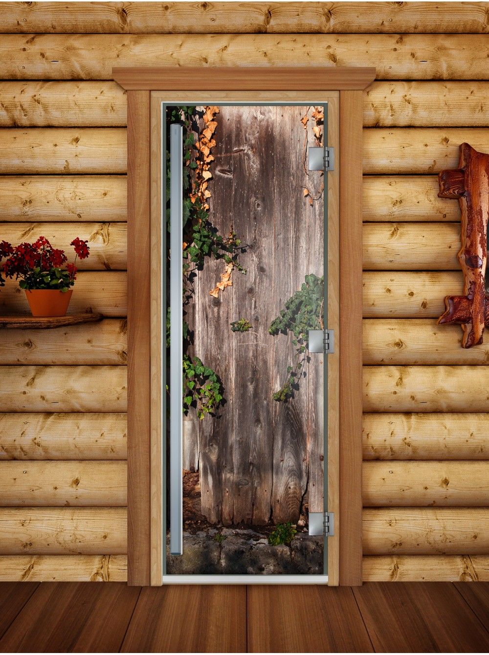 Дверь для бани и сауны Doorwood Престиж Фотопечать А030