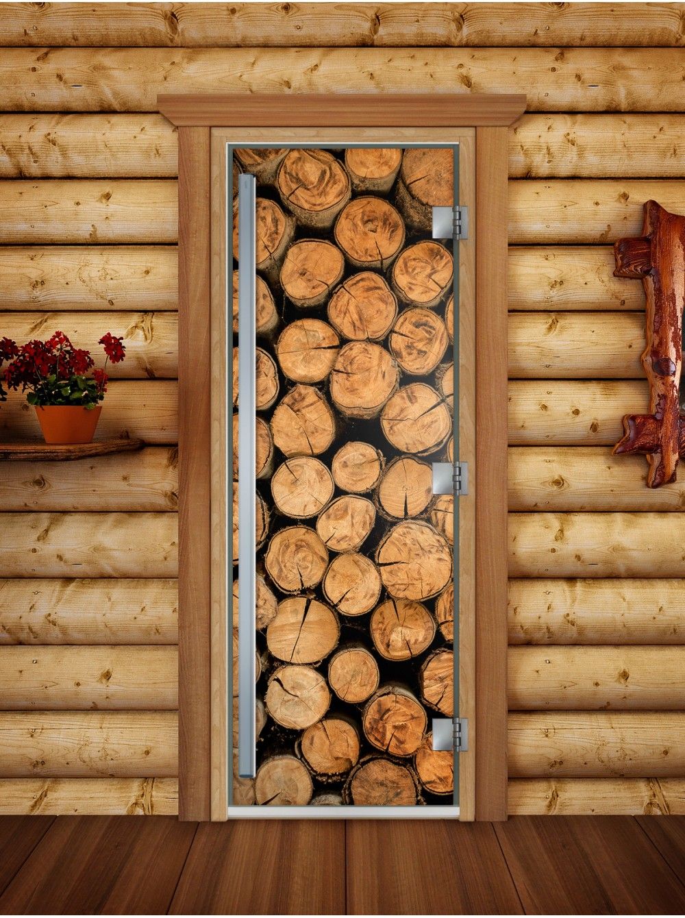 Дверь для бани и сауны Doorwood Престиж Фотопечать А046