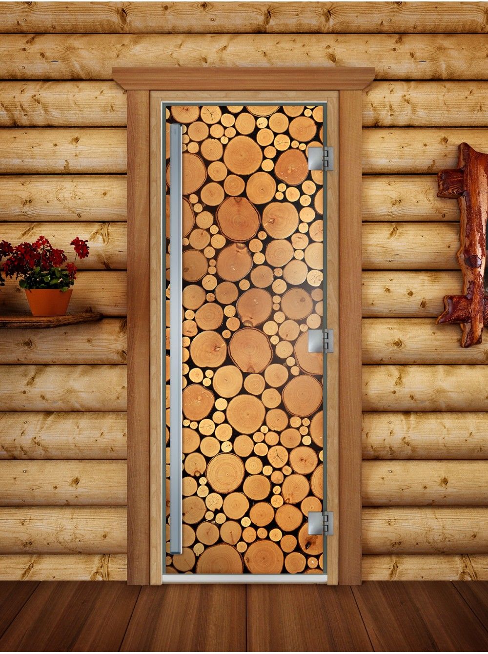 Дверь для бани и сауны Doorwood Престиж Фотопечать А048
