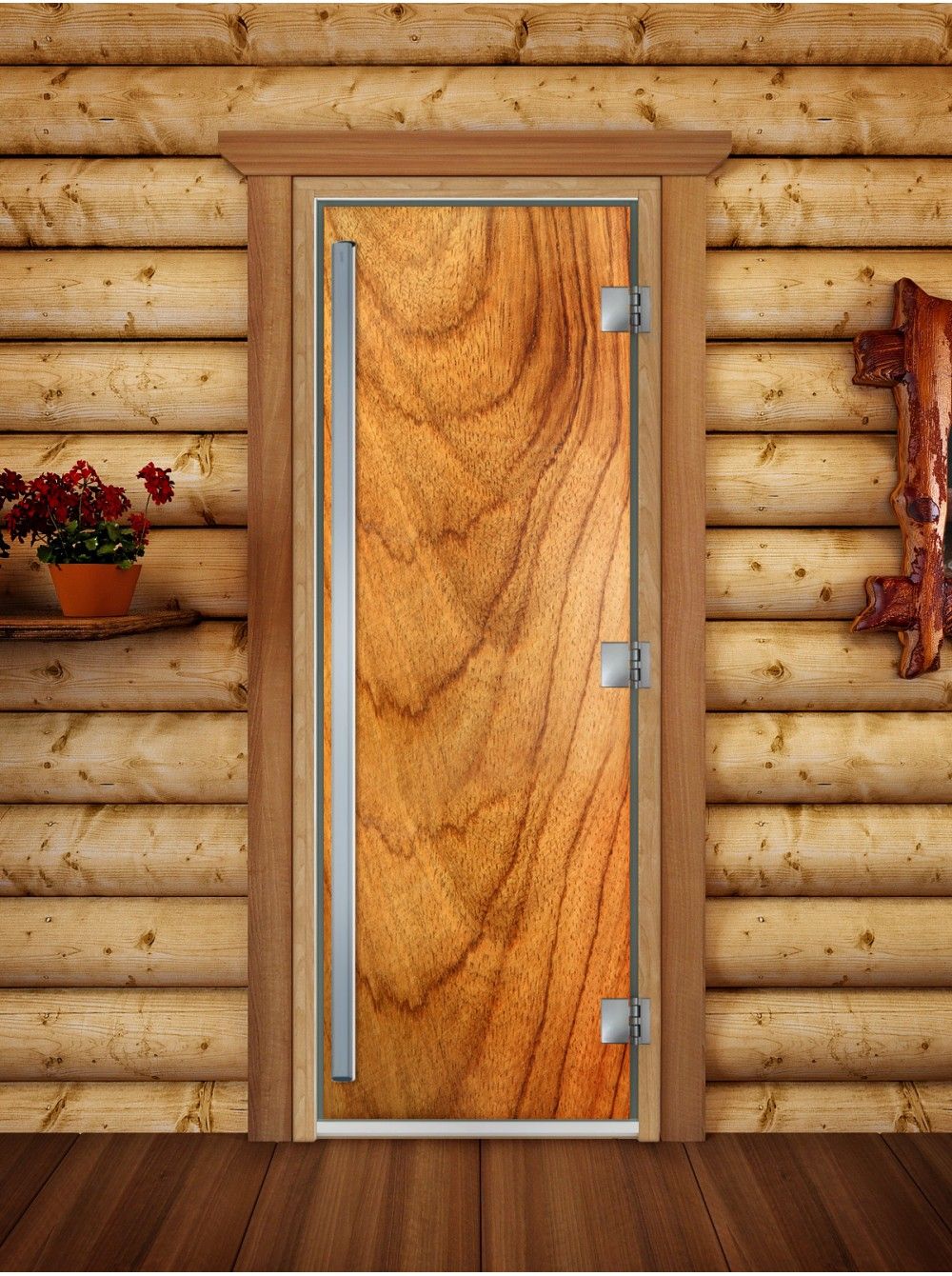 Дверь для бани и сауны Doorwood Престиж Фотопечать А051