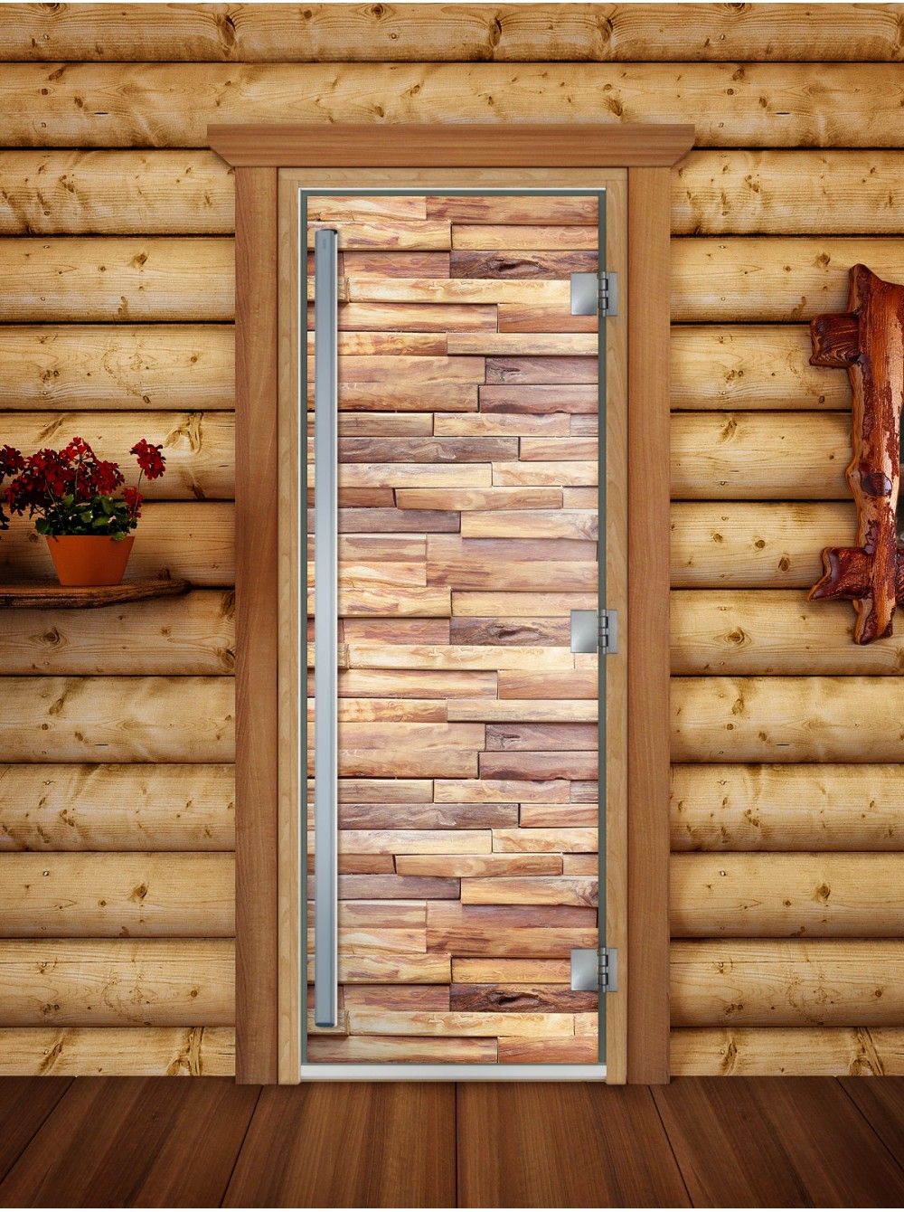 Дверь для бани и сауны Doorwood Престиж Фотопечать А053
