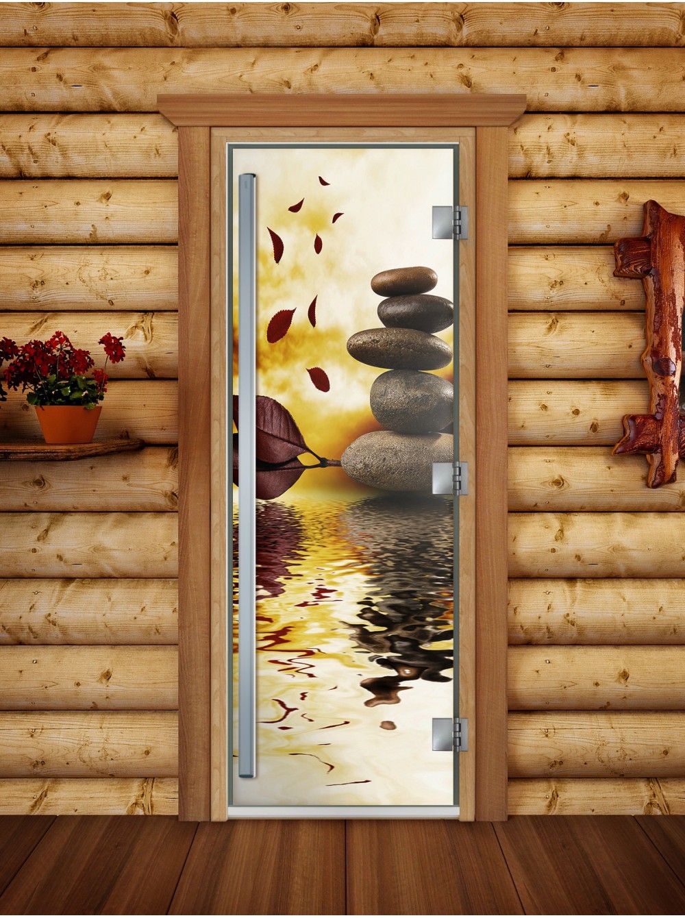 Дверь для бани и сауны Doorwood Престиж Фотопечать А056