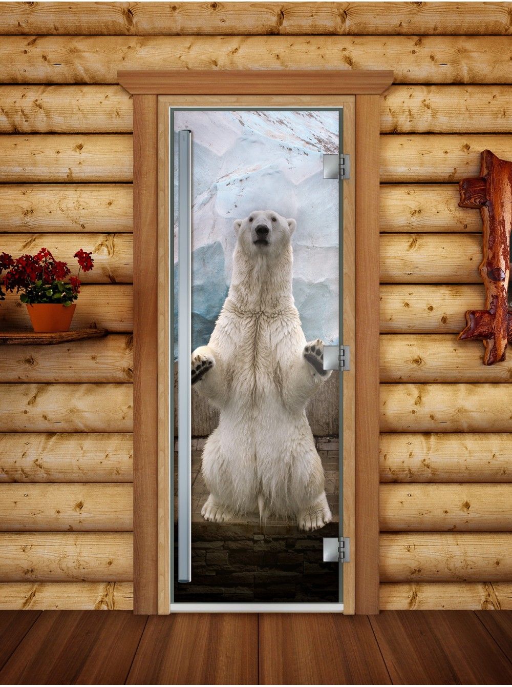 Дверь для бани и сауны Doorwood Престиж Фотопечать А063