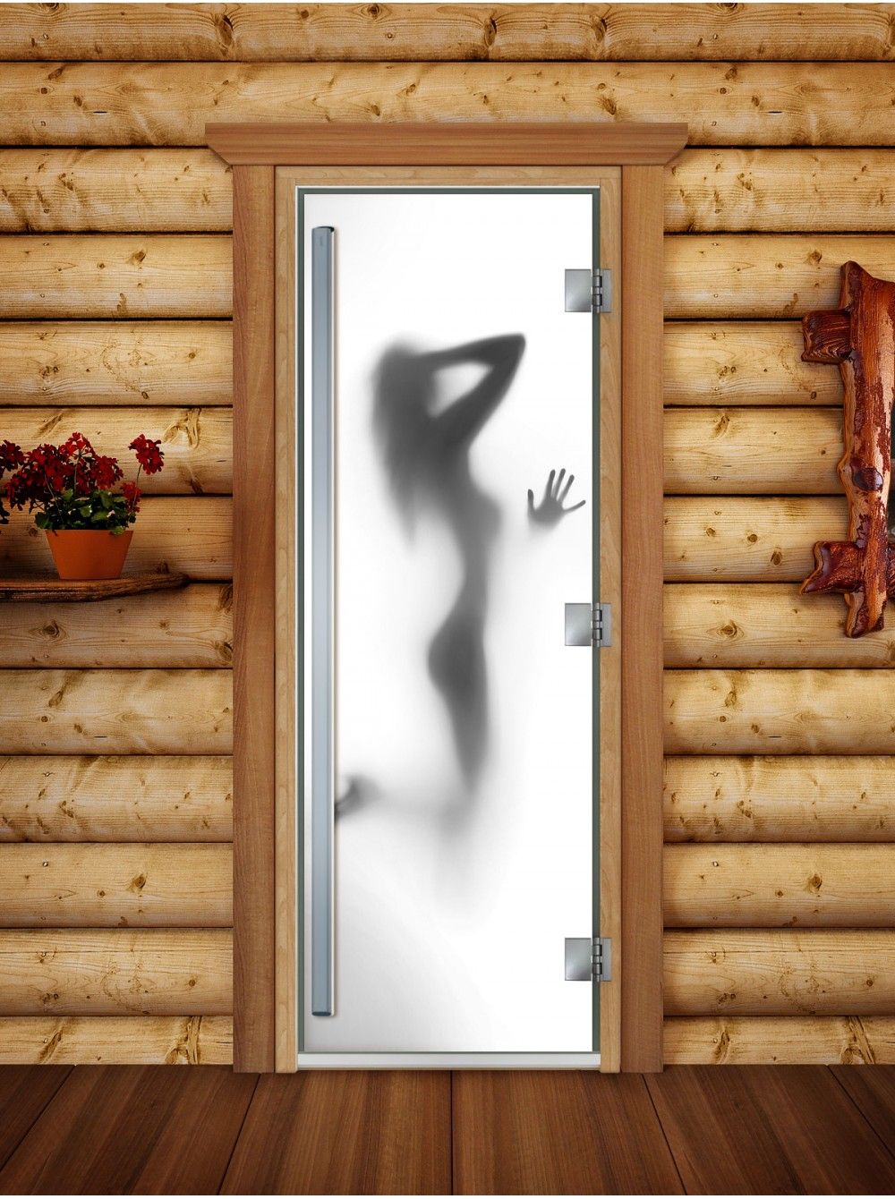 Дверь для бани и сауны Doorwood Престиж Фотопечать А070