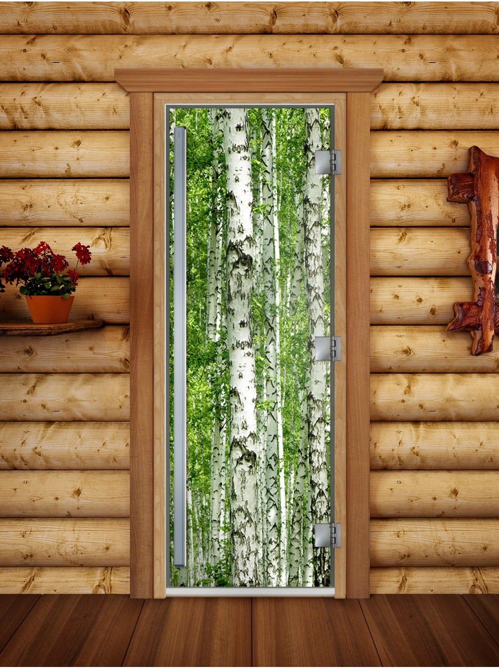 Дверь для бани и сауны Doorwood Престиж Фотопечать А084
