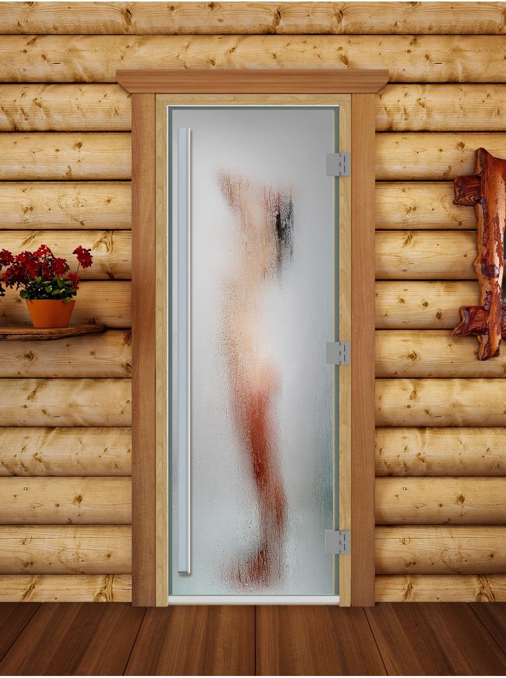 Дверь для бани и сауны Doorwood Престиж Фотопечать А097