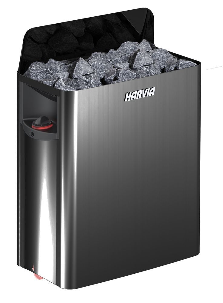 Электрическая печь Harvia The Wall Black Steel