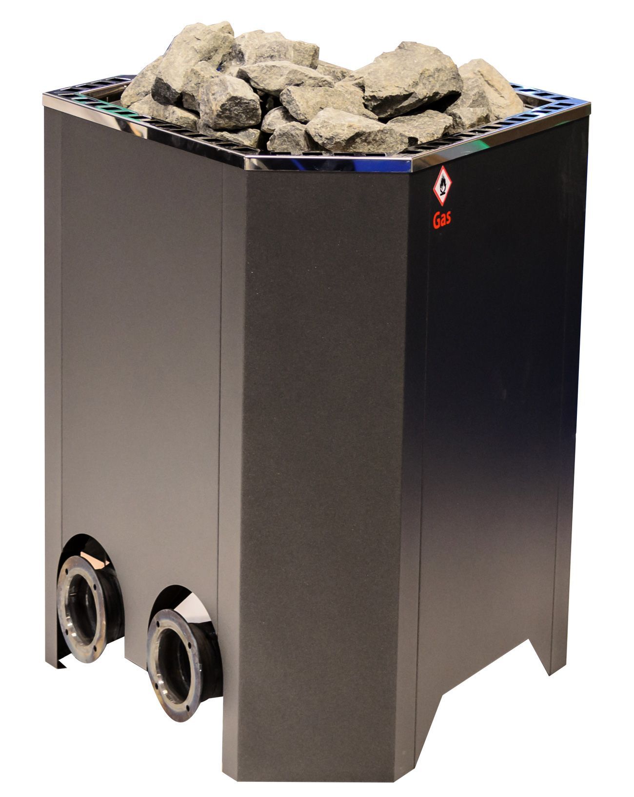 Печь газовая Kusatek AGON 10kW с облицовкой для бани и сауны