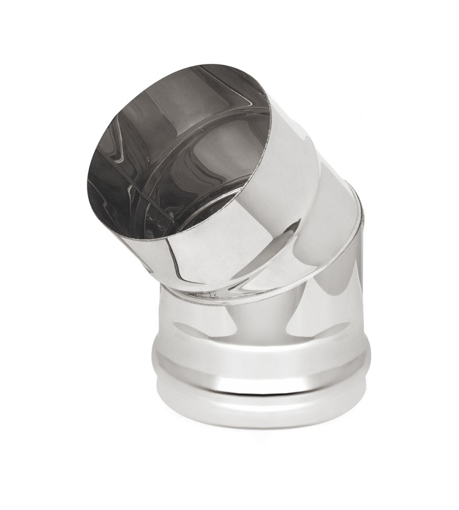 Колено Везувий одноконтурное 45° 3 секции (сталь 0,8 мм)
