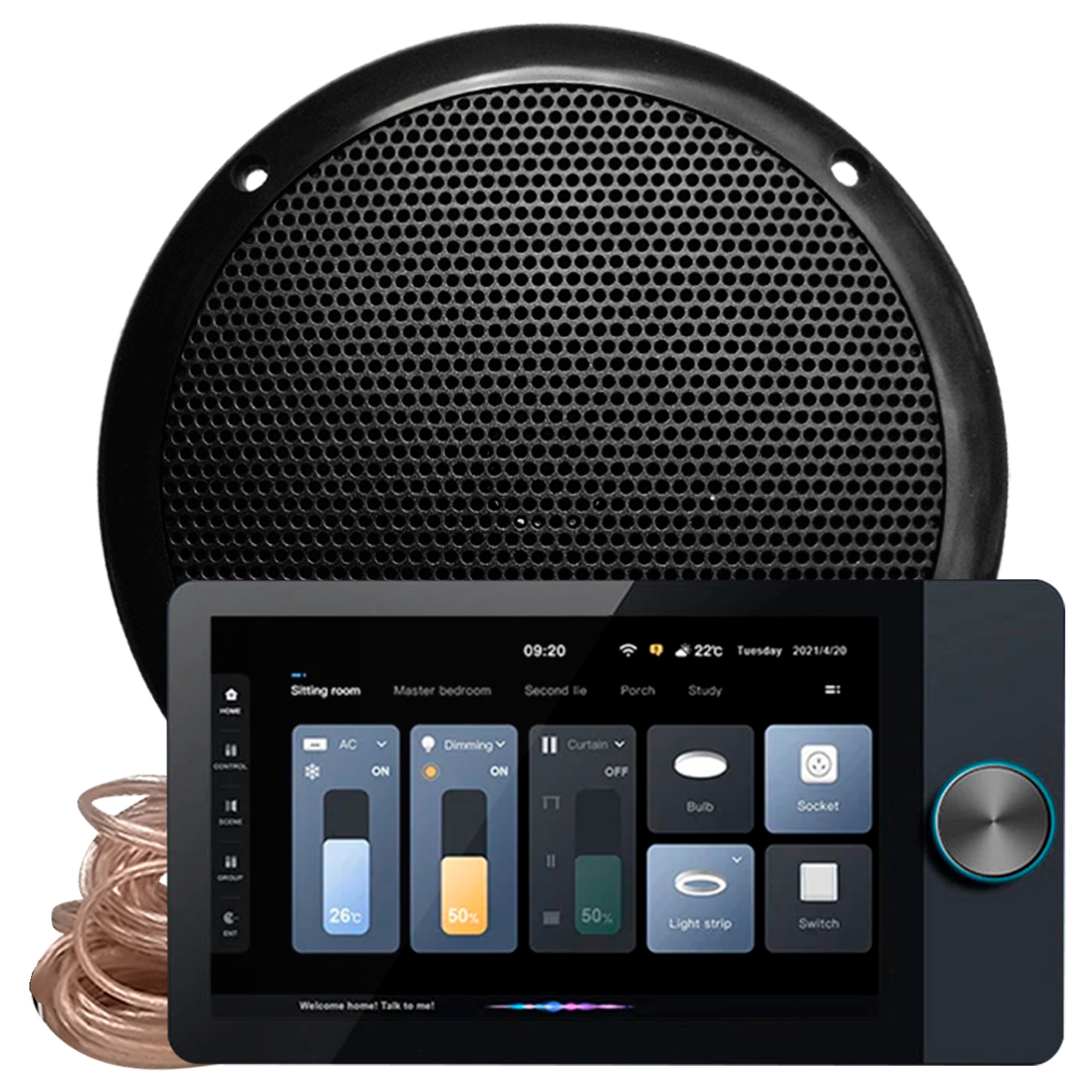 Комплект влагостойкой акустики Steam&Water SMART HOME MUSIC 2.0 - VISATON Black