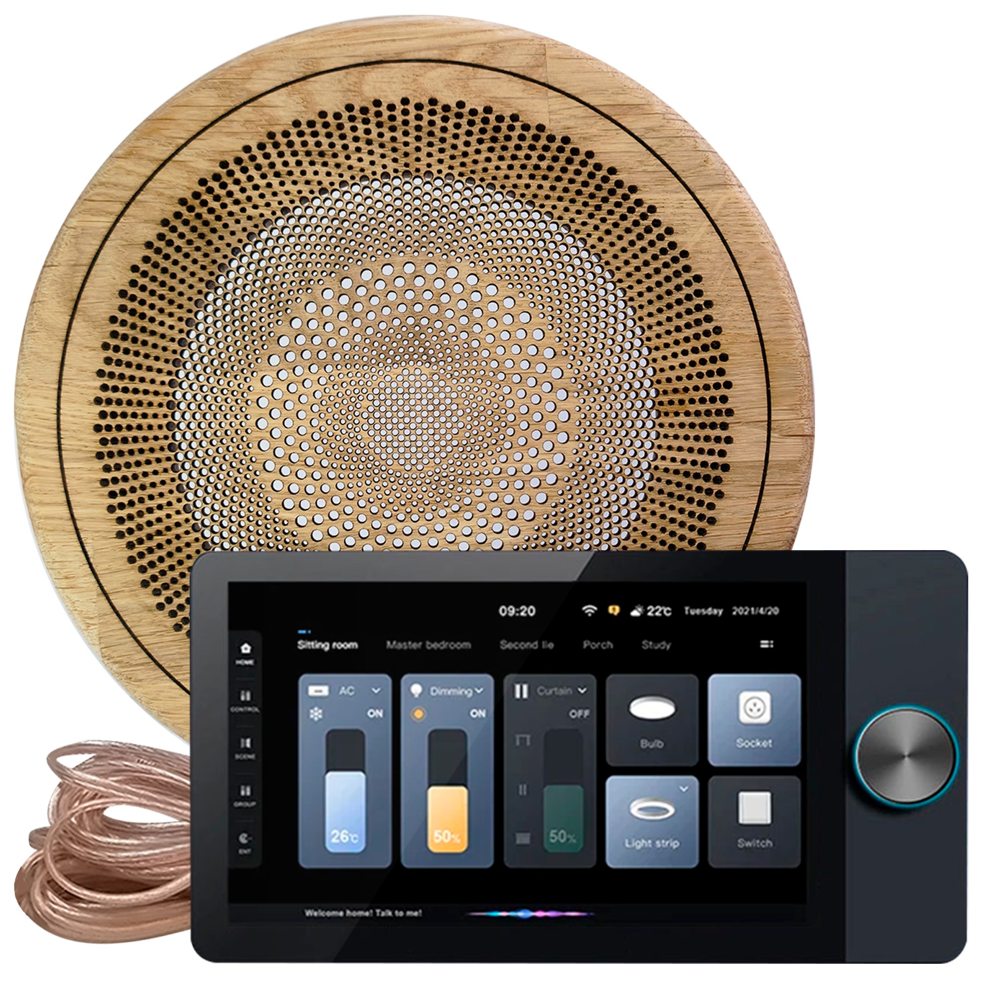 Комплект влагостойкой акустики Steam&Water SMART HOME MUSIC 2.0 - SAUNA Round