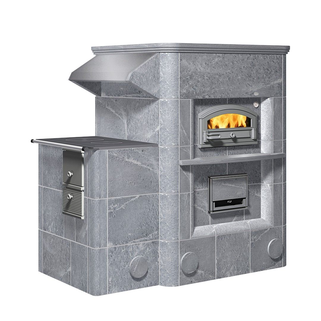 Дровяная печь с духовкой HU 3400/13 Tulikivi