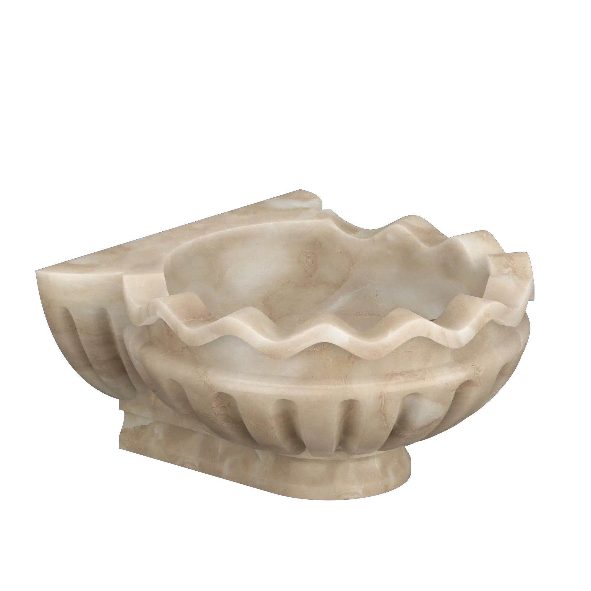 Курна пристенная Talc мраморная КМ47