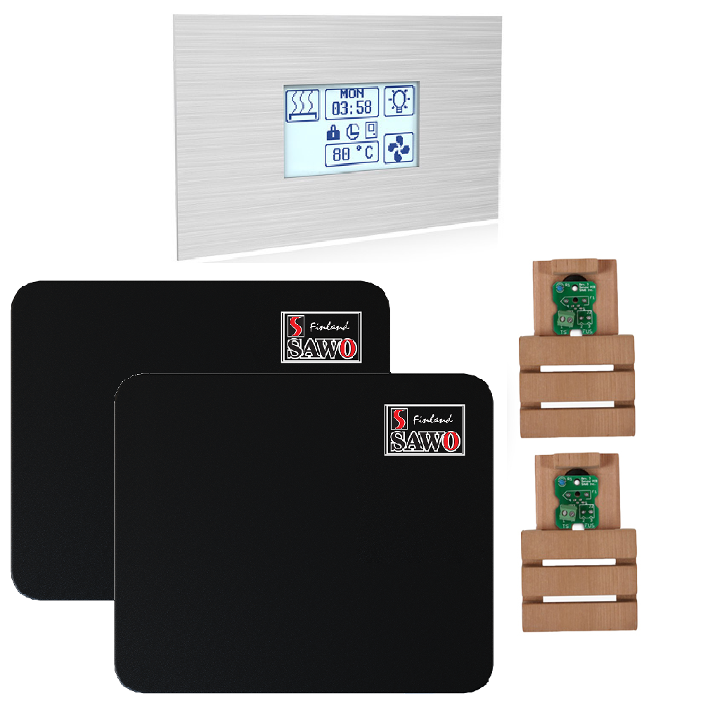 Комплект управления SAWO INNOVA STEEL TOUCH S COMBI до 30 Квт, черный