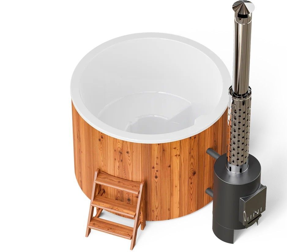 Круглая купель POLARSPA COMFORT 160 HOT с внешней печью
