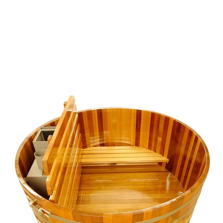 Уличная купель с печью Blumenberg круглая d207