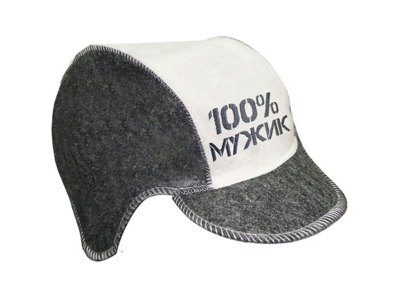 Бейсболка "100% мужик" для бани