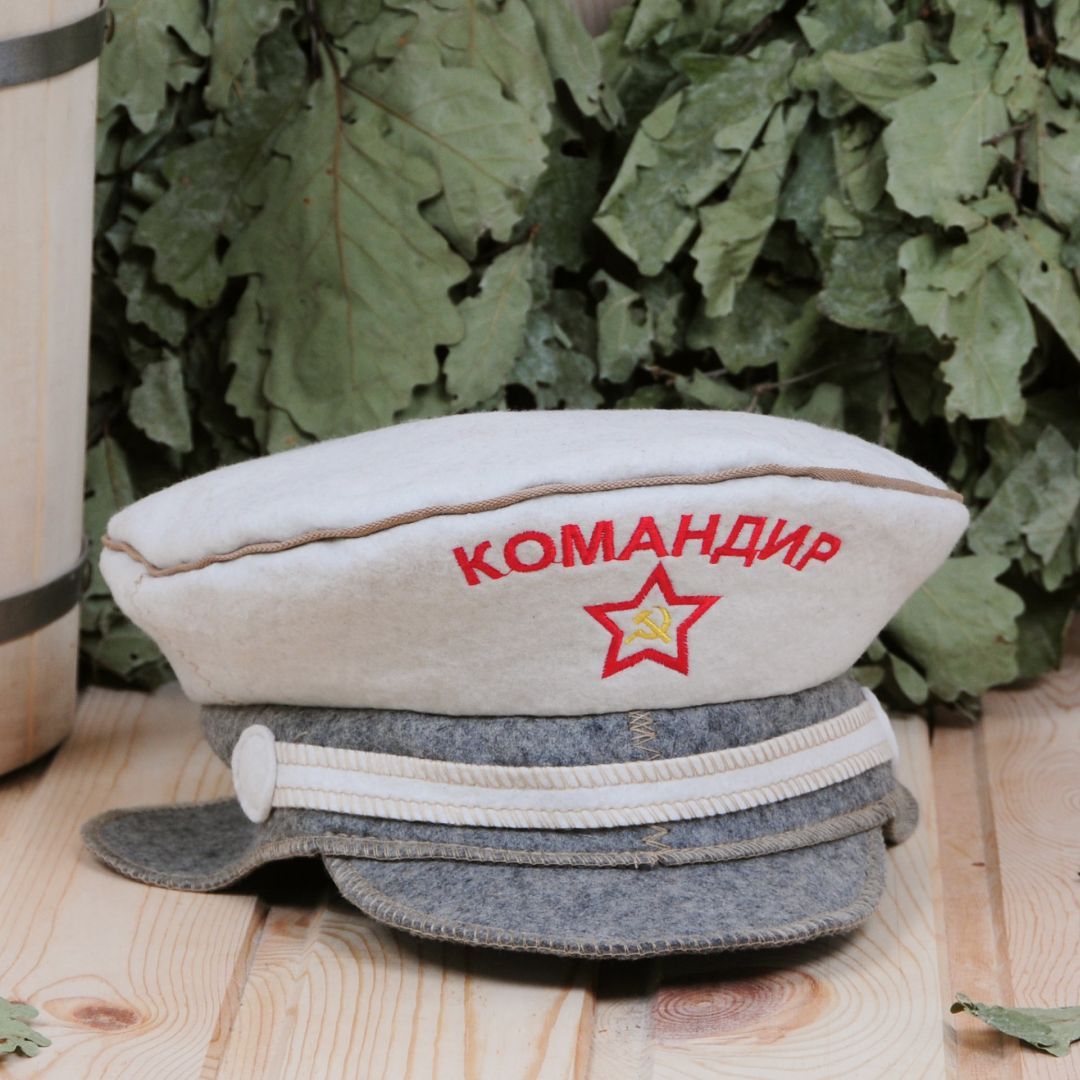 Фуражка "Командир" для бани
