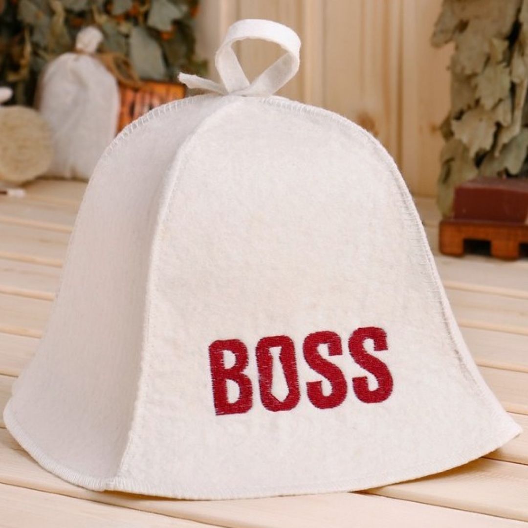Шапка "BOSS" для бани
