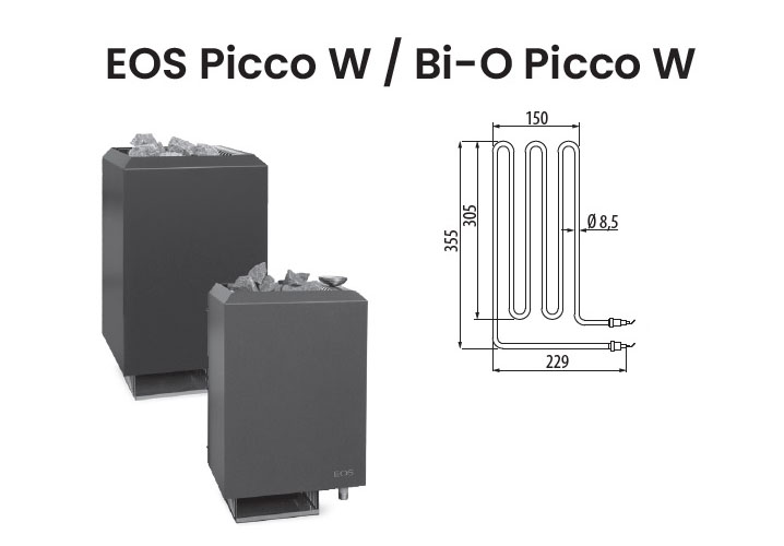 Нагревательный элемент ТЭН для электрической печи EOS Picco W / Bi-O Picco W
