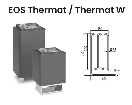 Нагревательный элемент ТЭН для электрической печи EOS Thermat / Thermat W