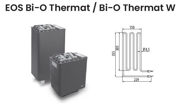 Нагревательный элемент ТЭН для электрической печи EOS Bi-O Thermat / Bi-O Thermat W