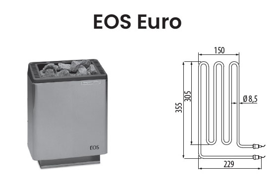 Нагревательный элемент ТЭН для электрической печи EOS Euro
