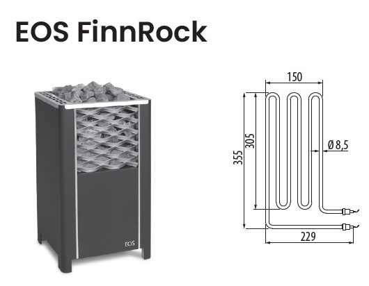 Нагревательный элемент ТЭН для электрической печи EOS FinnRock