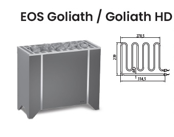 Нагревательный элемент ТЭН для электрической печи EOS Goliath / Goliath HD