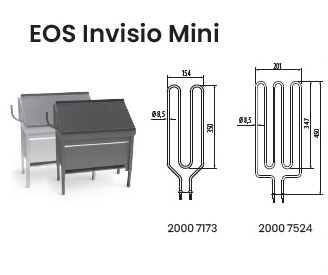 Нагревательный элемент ТЭН для электрической печи EOS Invisio Mini