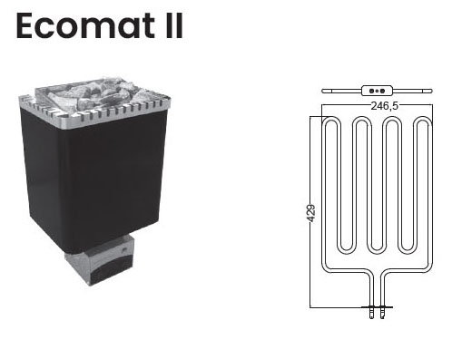 Нагревательный элемент ТЭН для электрической печи EOS Ecomat II