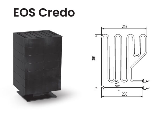 Нагревательный элемент ТЭН для электрической печи EOS Credo
