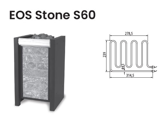 Нагревательный элемент ТЭН для электрической печи EOS Stone S60