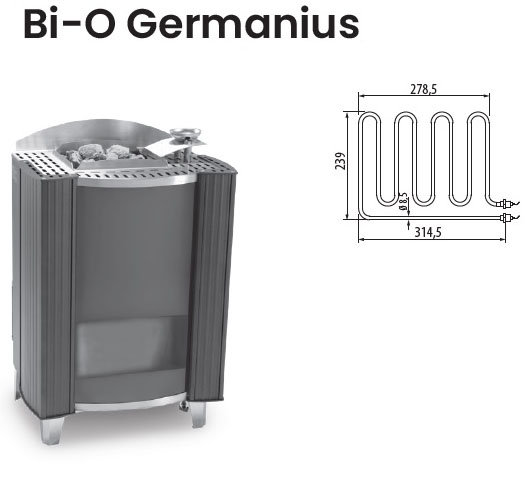 Нагревательный элемент ТЭН для электрической печи EOS Bi-O Germanius