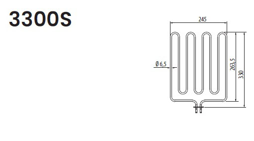 Нагревательный элемент ТЭН для электрической печи EOS 3300S