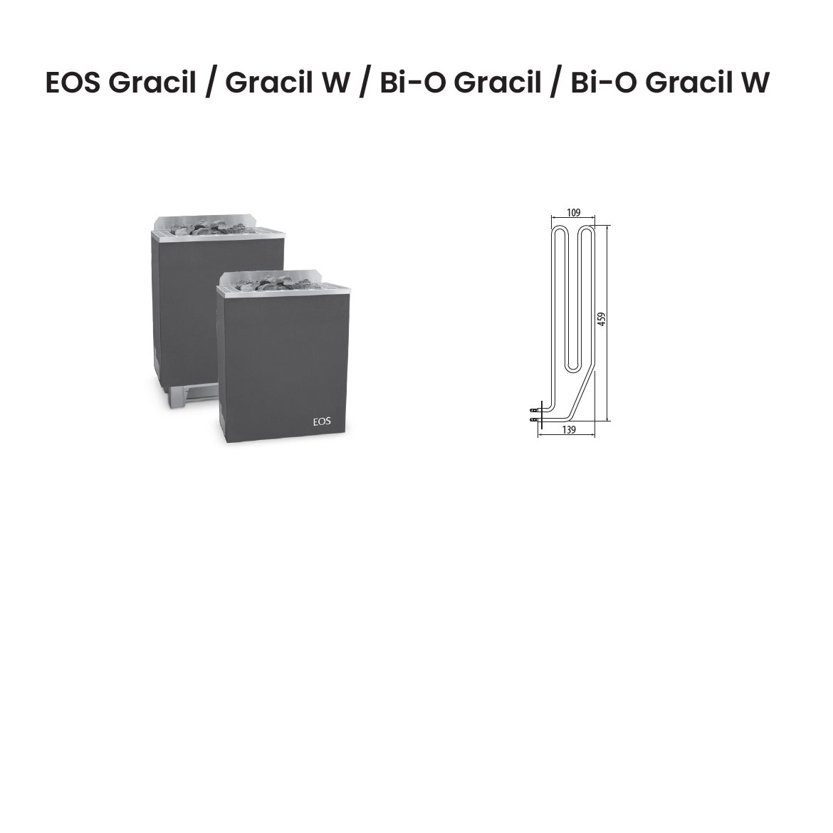 Нагревательный элемент ТЭН для электрической печи EOS Gracil / Gracil W / Bi-O Gracil / Bi-O Gracil W
