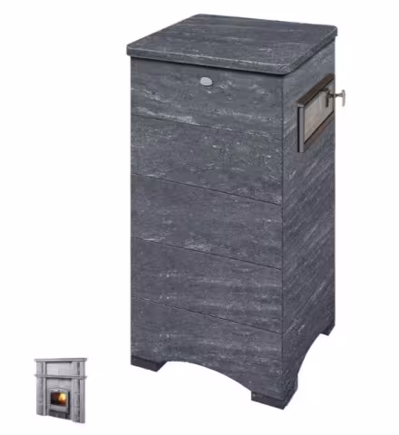 Дровяная печь 37 кВт Туликиви Nobile, 1590мм, дверца сбоку, портал Р4
