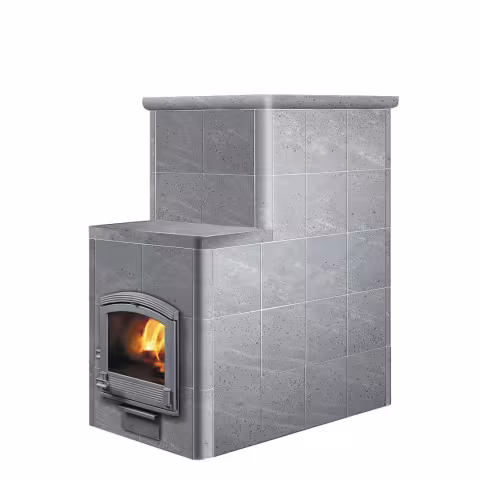 Дровяная печь Grinion Туликиви Classic, 1560мм, с выносной топкой