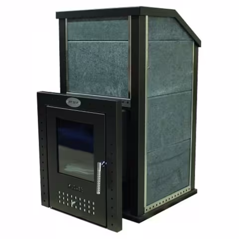 Дровяная печь Klover RT-20-P (серпентинит 30мм)